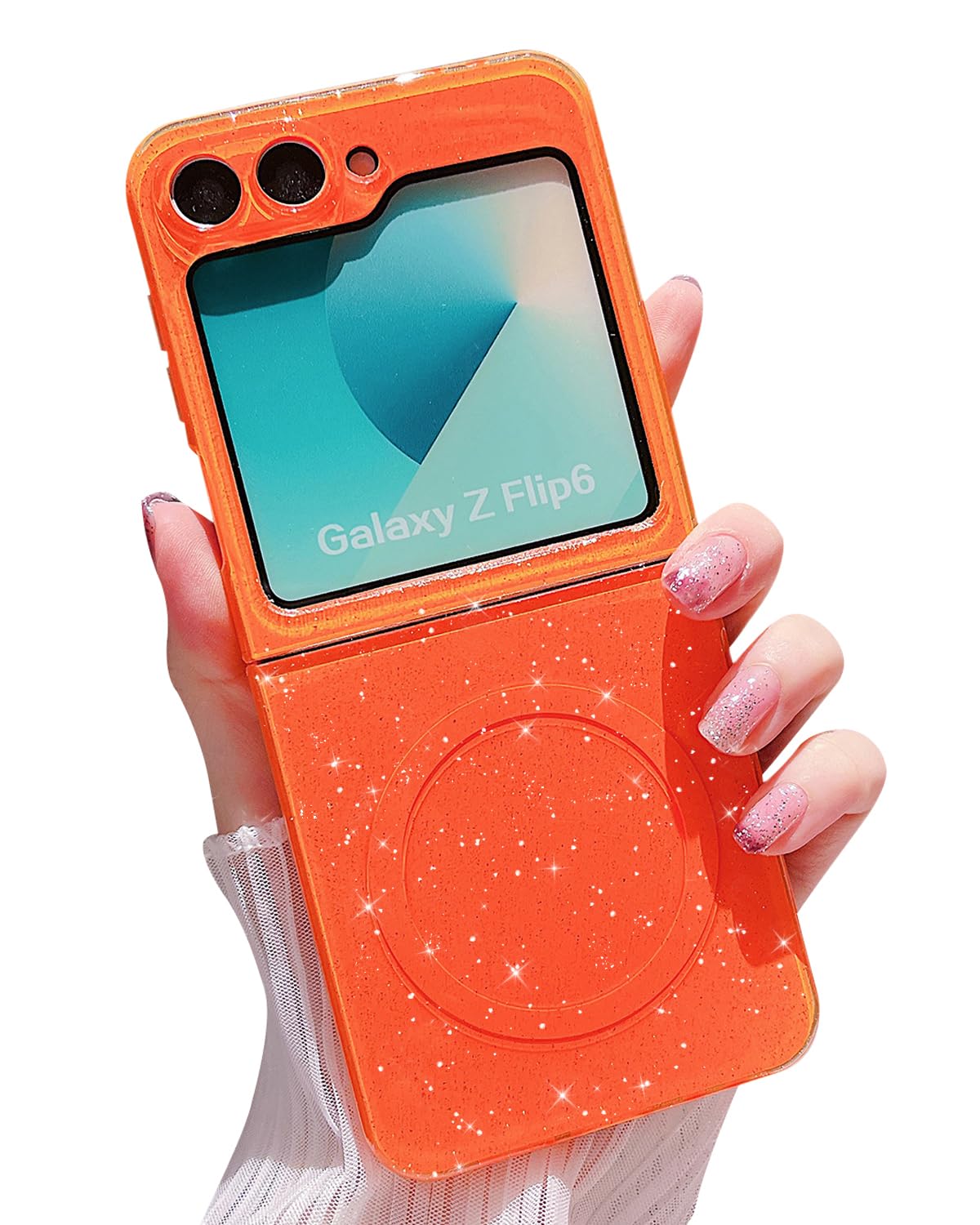 Amazon.co.jp: MINSCOSE Samsung Galaxy Z Flip 6 磁気ネオンフォン